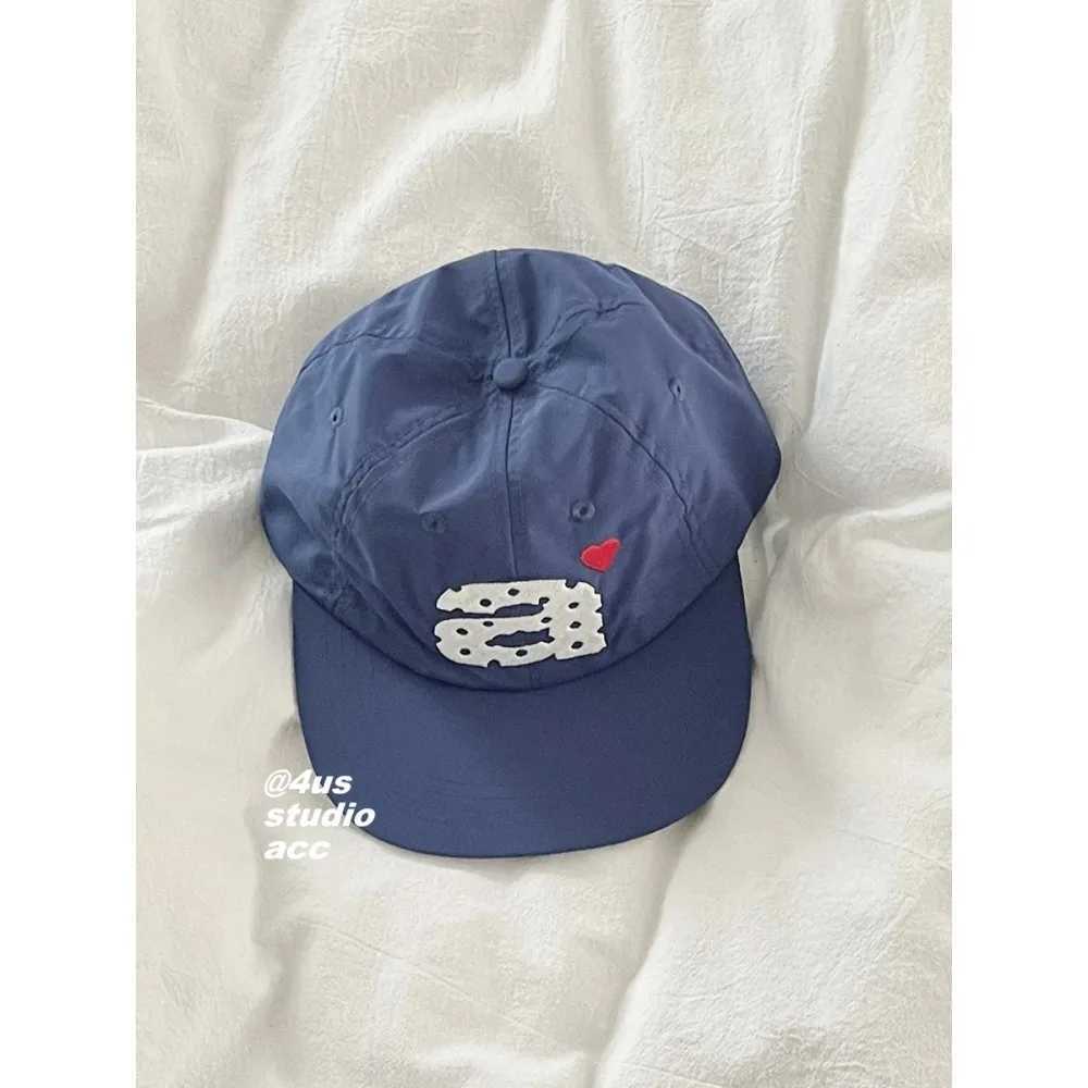 New Flat-brimmed Baseball Cap for Women Summer Quick-drying Breathable Embroidered Cap Shows Small Face W250614