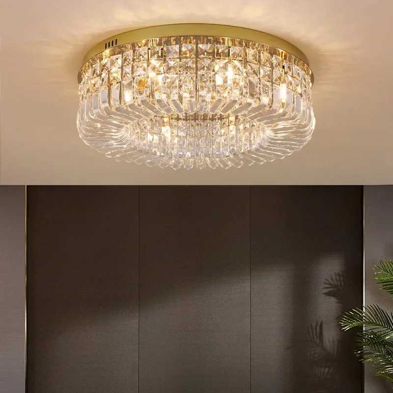 Modern Crystal Ceiling Light for Dining Room LED Chandeliers Lighting Gold Pendant Lamp Living Room DecorationXJ2500613