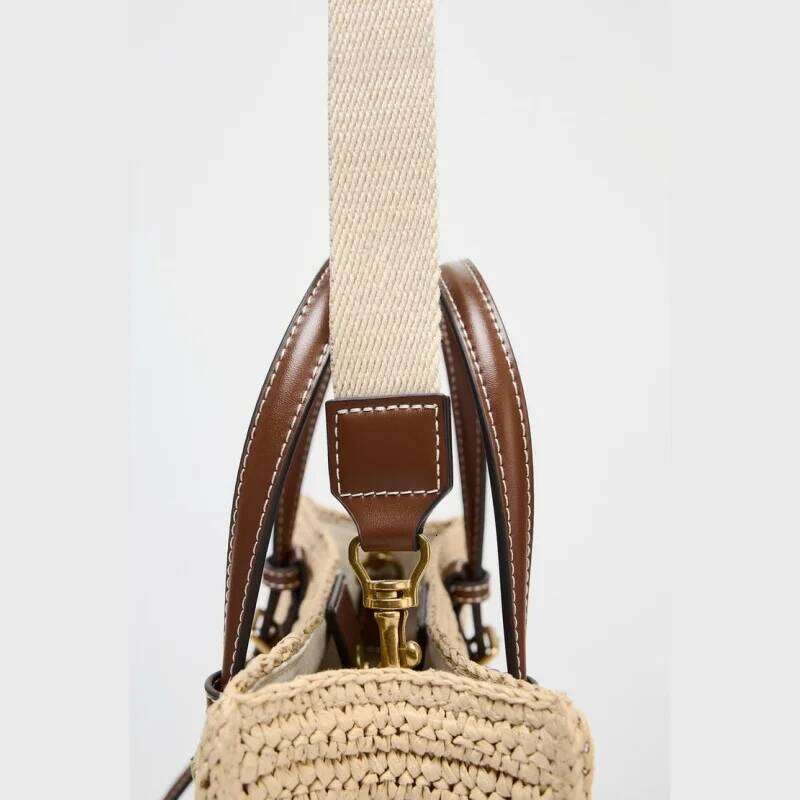 WOVEN TOTE BAG Fashionable Tote Bag, Small Crossbody Purses Summer Women's Straw Handbags Design For Everyday Style