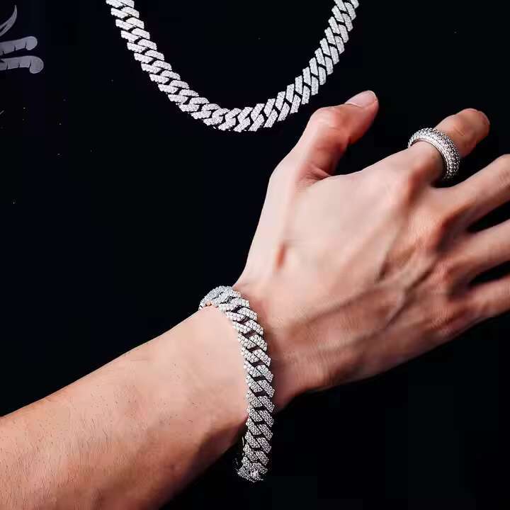 5 MM Round Cut Moissanite Diamond Tennis Bracelet Luxury Shine Iced Out for Daily Wear and Gifting Hip Hop Style