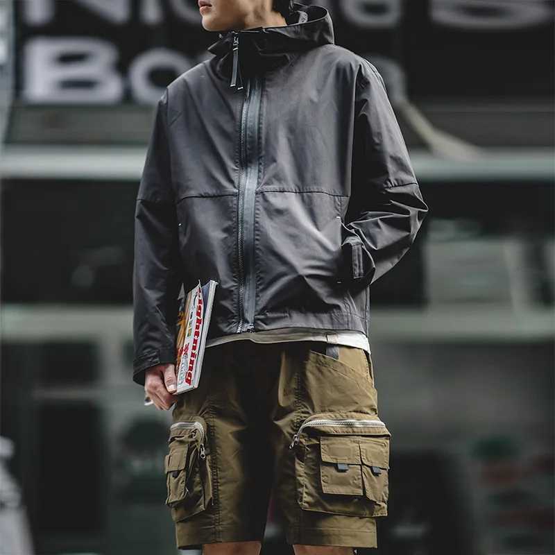 Maden Outdoor Tactical Shorts Mens Summer Lightweight Multi-Pocket Adjustable Waist Cargo Shorts Green Hiking Casual Bottoms W250614