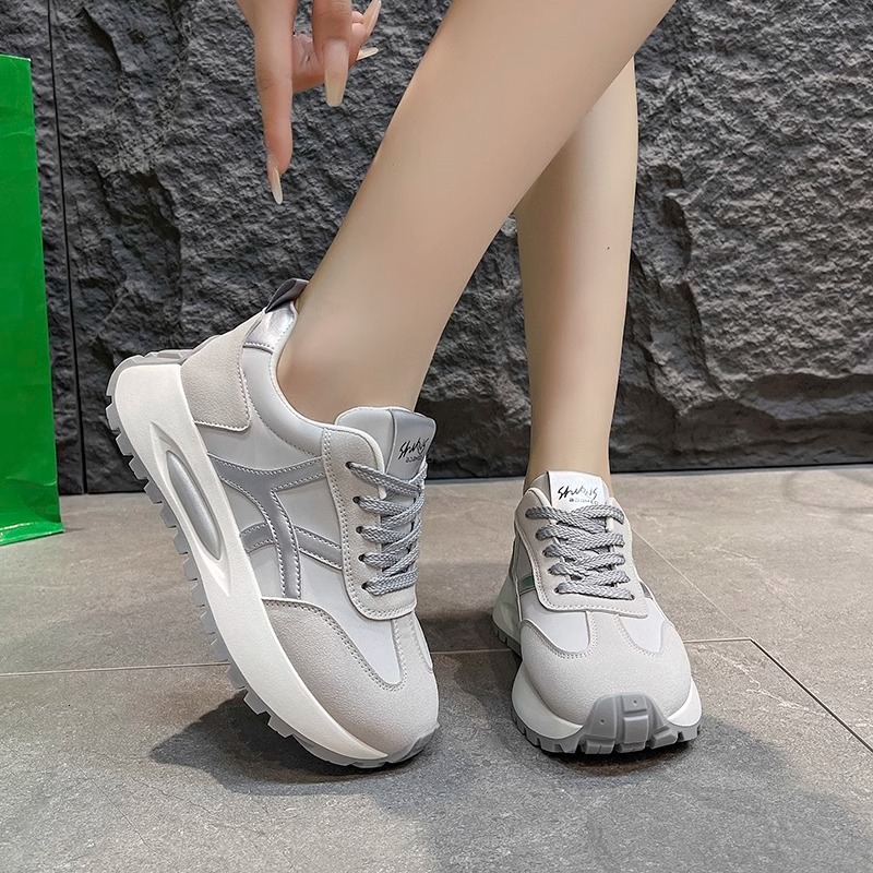Ddmysports Thick Soled Agan For Women Autumn New Fashion Versatile Dad Height Increasing Sports Casual Shoes Outdoor Shoes