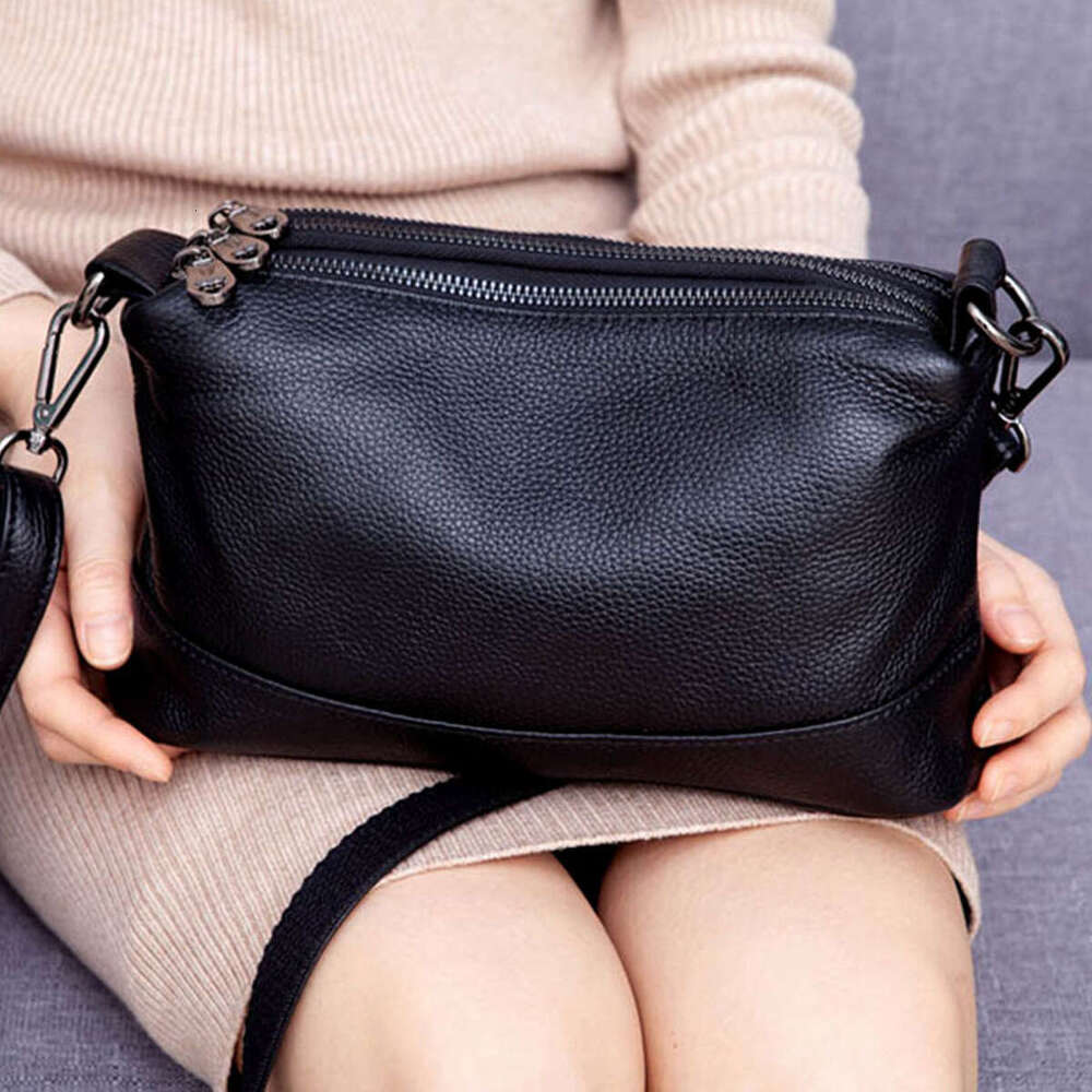 Top Layer Cowhide Women S Mom Middle Aged Casual Versatile Shoulder Light Luxury Niche Crossbody Bag Bags