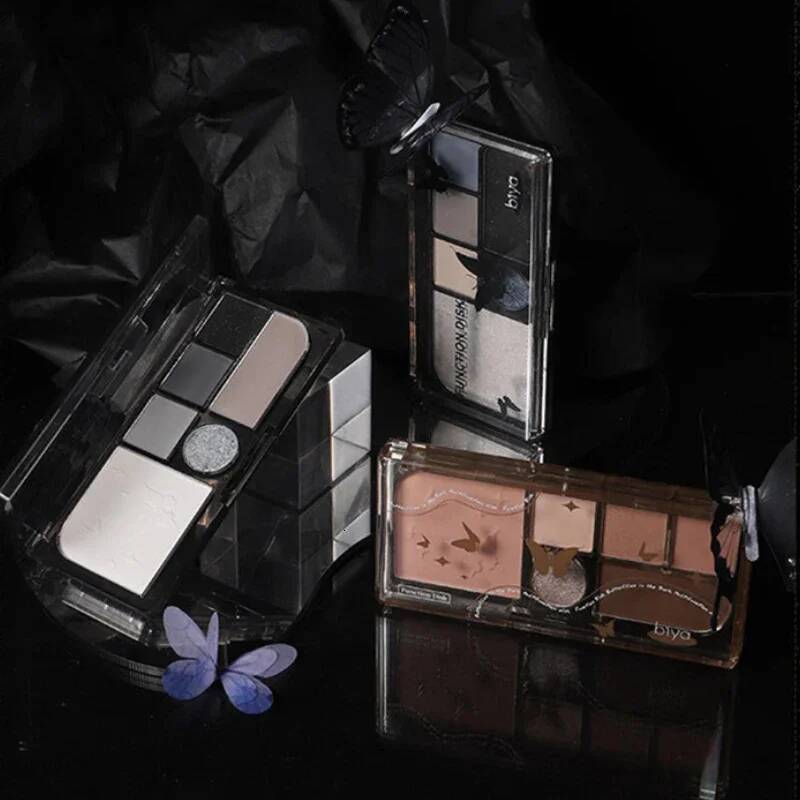 6 Color Black y Eyeshadow Pallets Face Matte Contour Blush Powder All-in-One Makeup Pigments Shimmer Women Cosmetics Korean