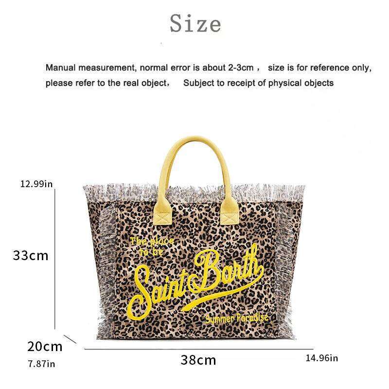 Lightweight Simple Design Fashionable Women's Large Capacity Leopard Print Letters Tote Bag