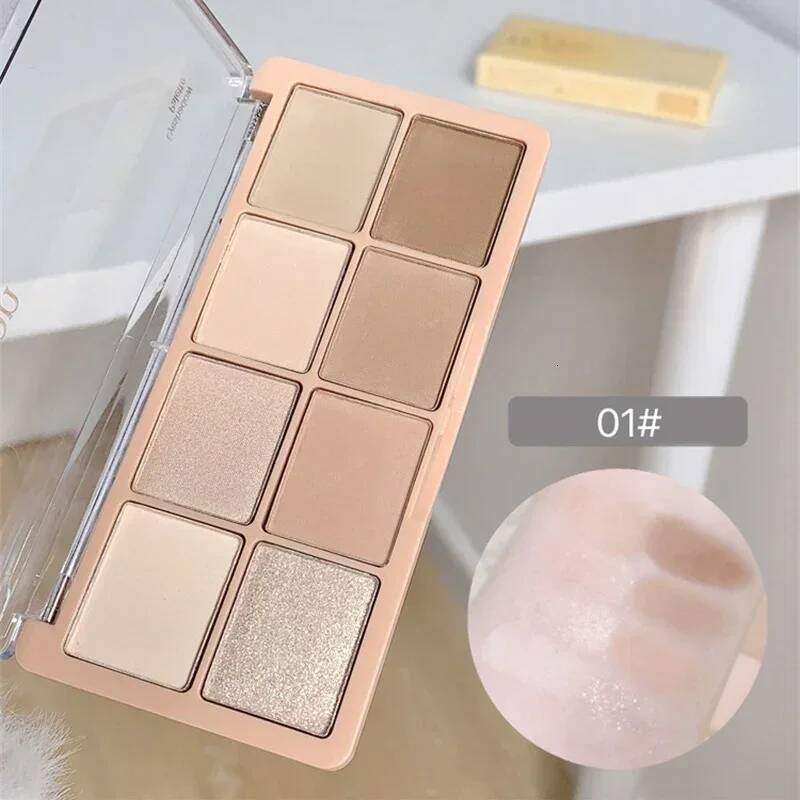 New Multi-color Eyeshadow Palette Waterproof Shimmer Pearlescent Matte Eye Shadow High Color Rendering Eyes Natural Pigments