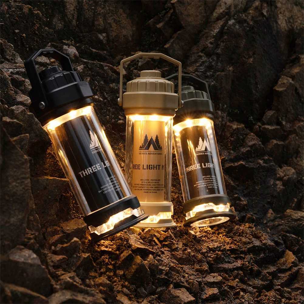 Hanging Tent Light Portable Lantern Camping Light for CARGO Lighthouse 2600mAh Rechargeable Lamp Waterproof Emergency Flashlight W250613