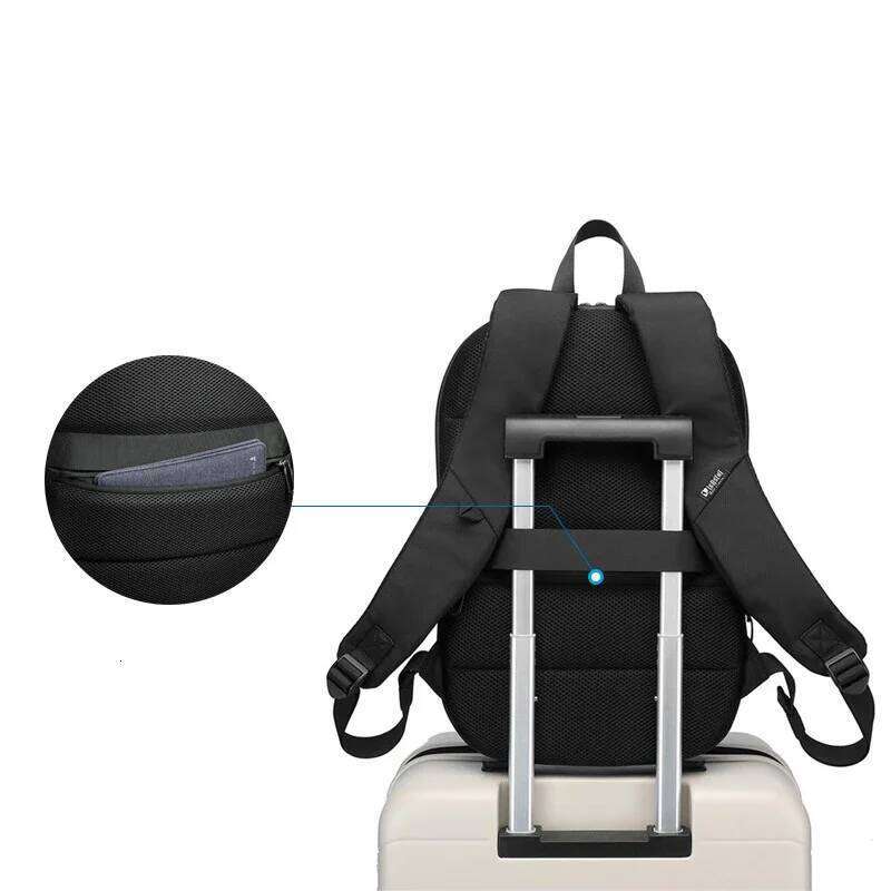 14-Inch Simple Business Lightweight Casual Expandable School Students Hot Backpack Thin Section Laptop Bag Unisex