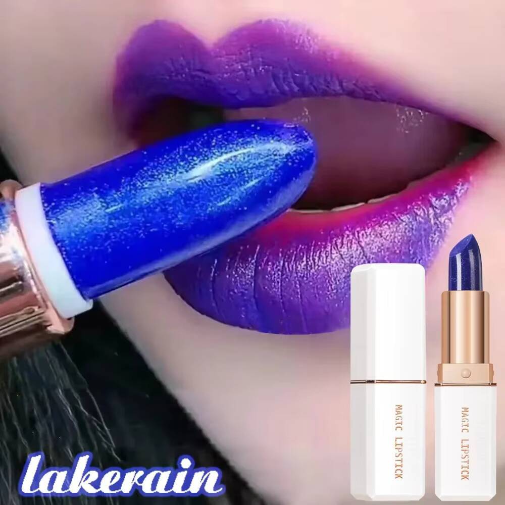 lakerain 6 Colors Magic Lipstick Temperature Color Changing Stain Gloss Moisturizing And Long Lasting Waterproof Lip Balm happy