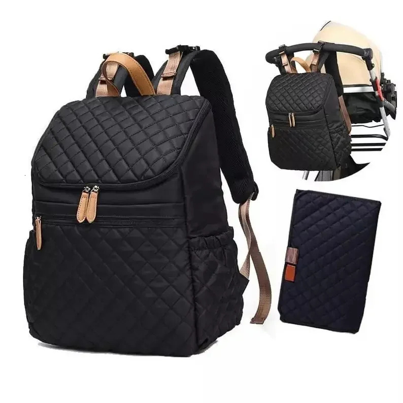 Fashion Baby Diaper Bag Backpack Multifunctional Diaper Bag Organizer with Thermal Milk Bottle Bag Baby Bags for Mom 250614