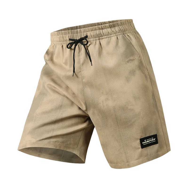 New Summer Large Size Mens Cargo Shorts Man Shorts Japan Loose Casual Below Elastic Waist Outdoor Jogging Knee Tactical W250614