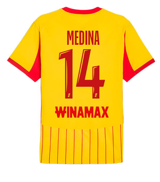 RC Lens 202526 Soccer Jersey Retro Football Kit for Kids Adults SIKORA ARSENE 9798