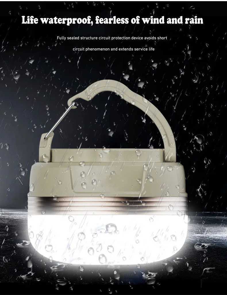 Camping Lamp Ultra Long Endurance Ultra Bright Mini Tent Lamp Canopy Atmosphere Camping Lamp Outdoor Rechargeable Lighting Lamp W250613