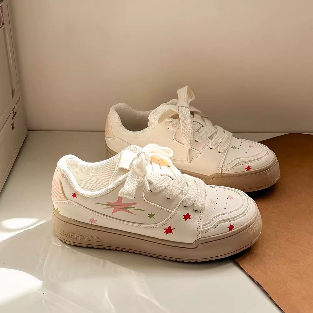 Ddmysports Thick Soled Niche Autumn Winter Sneakers Women New Versatile Fashion Casual For Students Sports Trendy White Shoes Outdoor Shoes