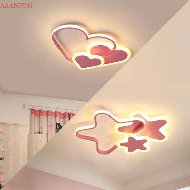 Cloud/Love Shape Decor Indoor Lighting Fixtures Modern LED White/Pink Ceiling Lamp for Childrens Room Kids Nursery BedroomXJ2500613