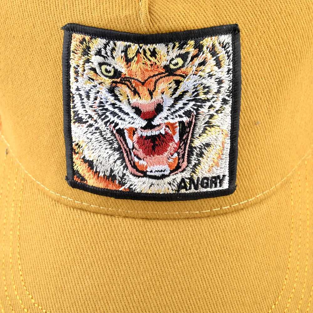Mesh Baseball Cap Summer Snapback Hat Men Solid Color Cotton Hip Hop Trucker Caps Women Breathable Visor Cap With Tiger Patch W250614