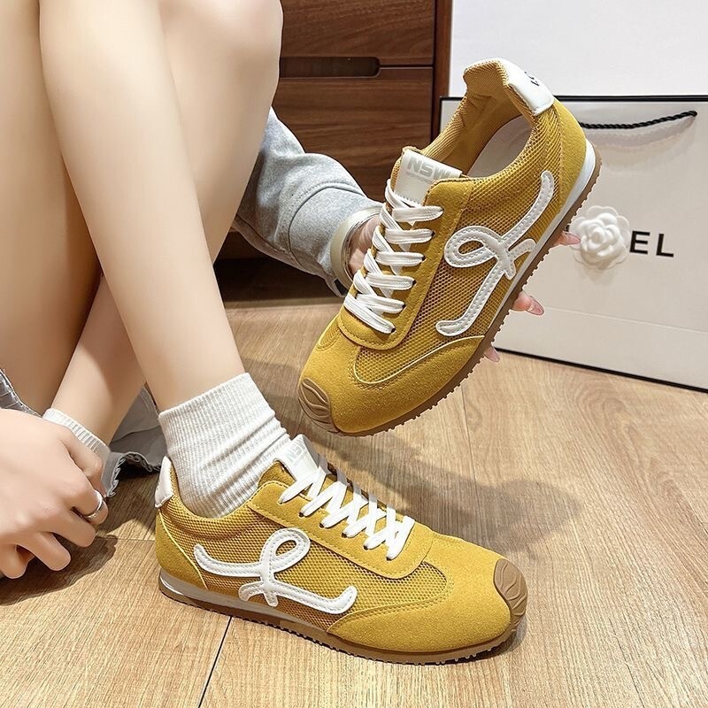 Ddmysports Summer Mesh Breathable German Training For Women New Versatile Flat Agan Casual Sports Shoes Outdoor Shoes