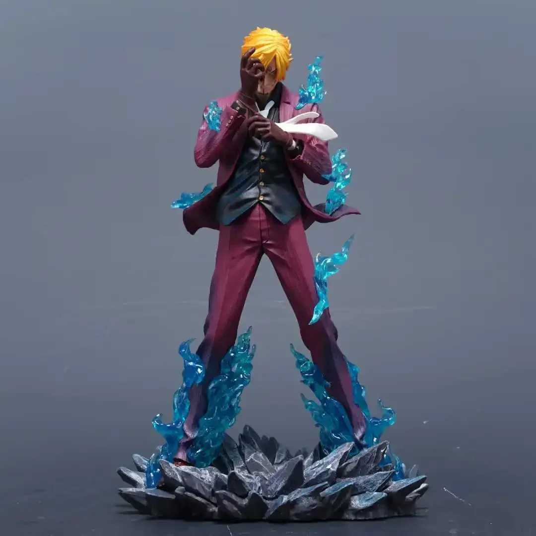 25cm/9.8inch One Piece anime character smoking Sanji PVC Action Figure Model Statue Decoration Collection Toys Birthday GiftXJ250614