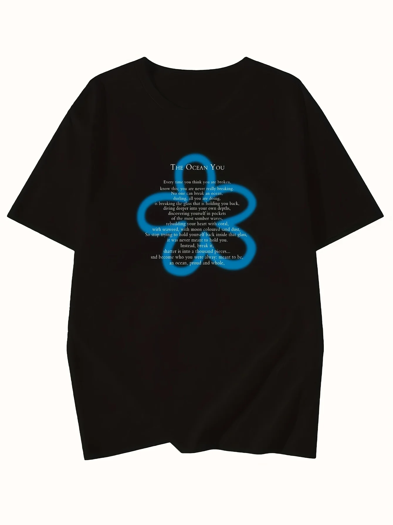 Y2K Women's Oversized Graphic Tee - Black Letter Print T-Shirt, Sweet Spicy Streetwear Top, Summer Casual Loose Fit Cotton