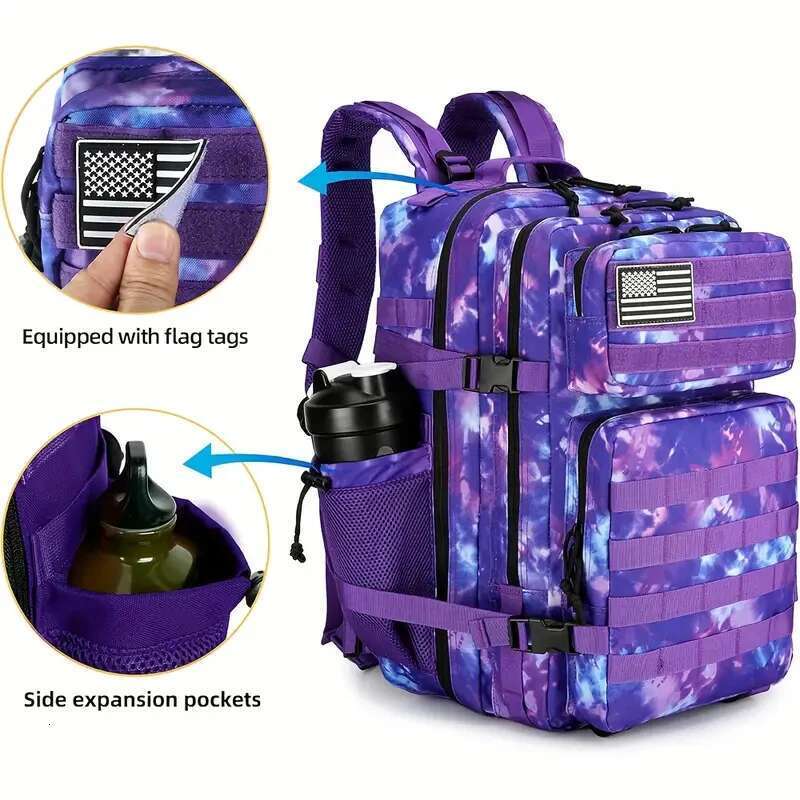 45L Tactical 3P 3 Days Assault Outdoor Backpack Waterproof Climbing Rucksack Camping Hiking Hunting Mochila Bag