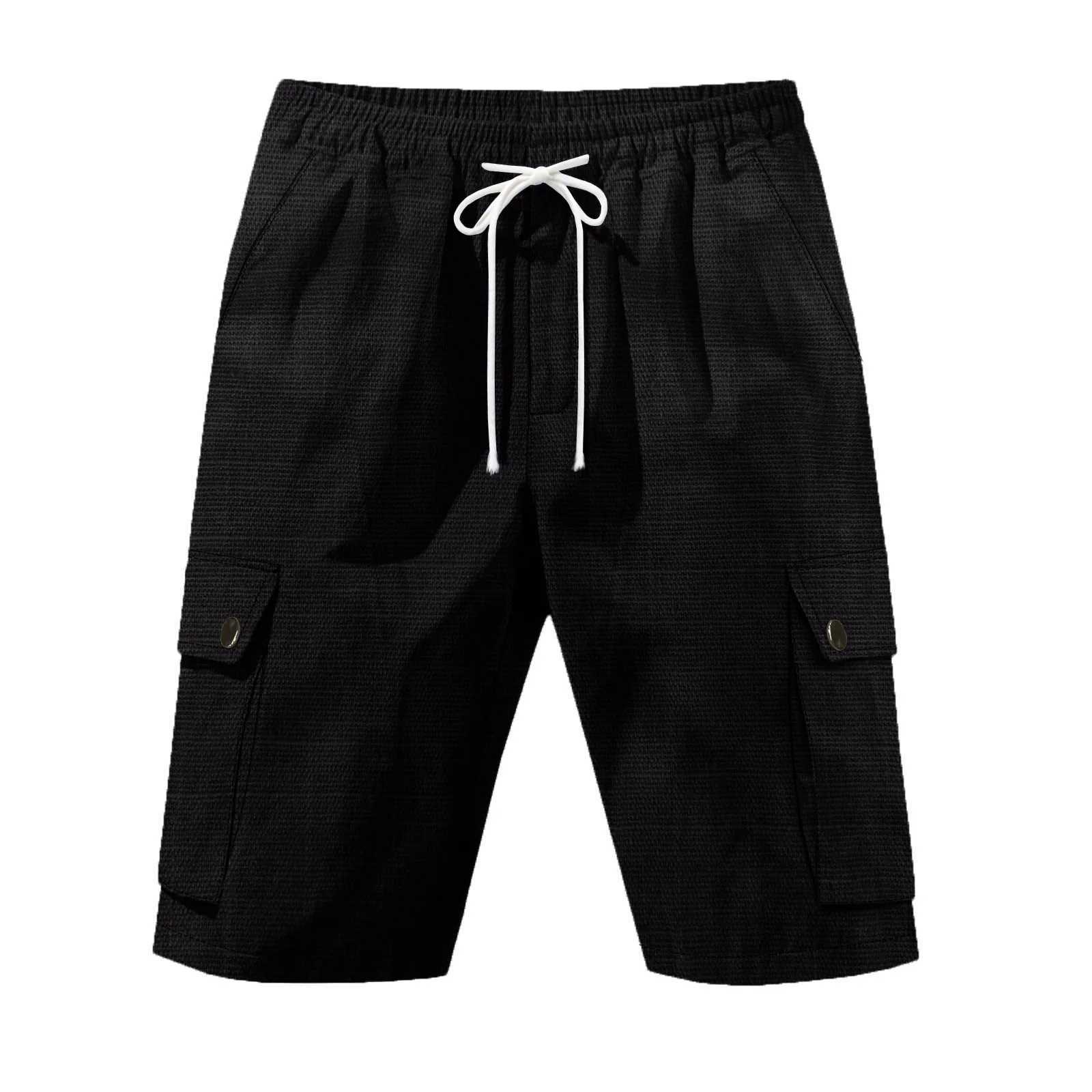 2025 Hot Selling Summer Outdoor Tactical Comfortable and Fashionable Classic Mens Linen Beach Casual Shorts W250614