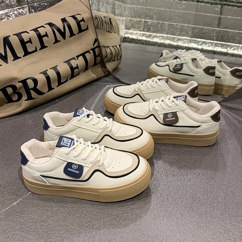 Ddmysports Platform Training For Women New Spring And Autumn Thick Soled White Agan Shoes Casual Sports Sneakers Outdoor Shoes