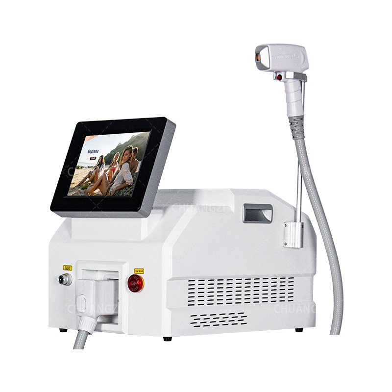 Professional Titanium Diode Laser Hair Removal Machine High Power Alexandrite Ice Laser Epilator 755 1064 808nm