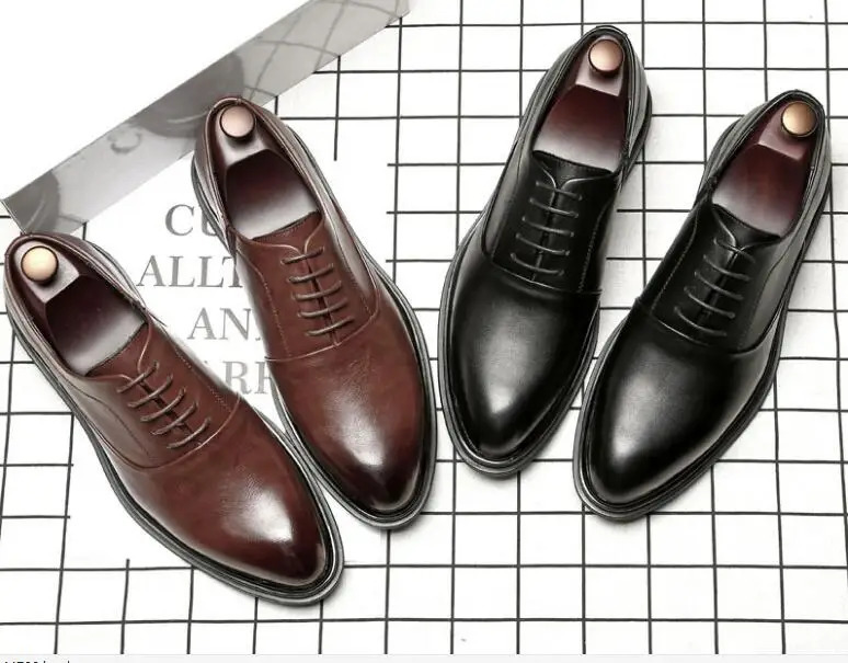 Mens Pointed business leather shoes Spring mens casualMens sneakers mens leather shoes PU leather shoes for men Loafers 250612