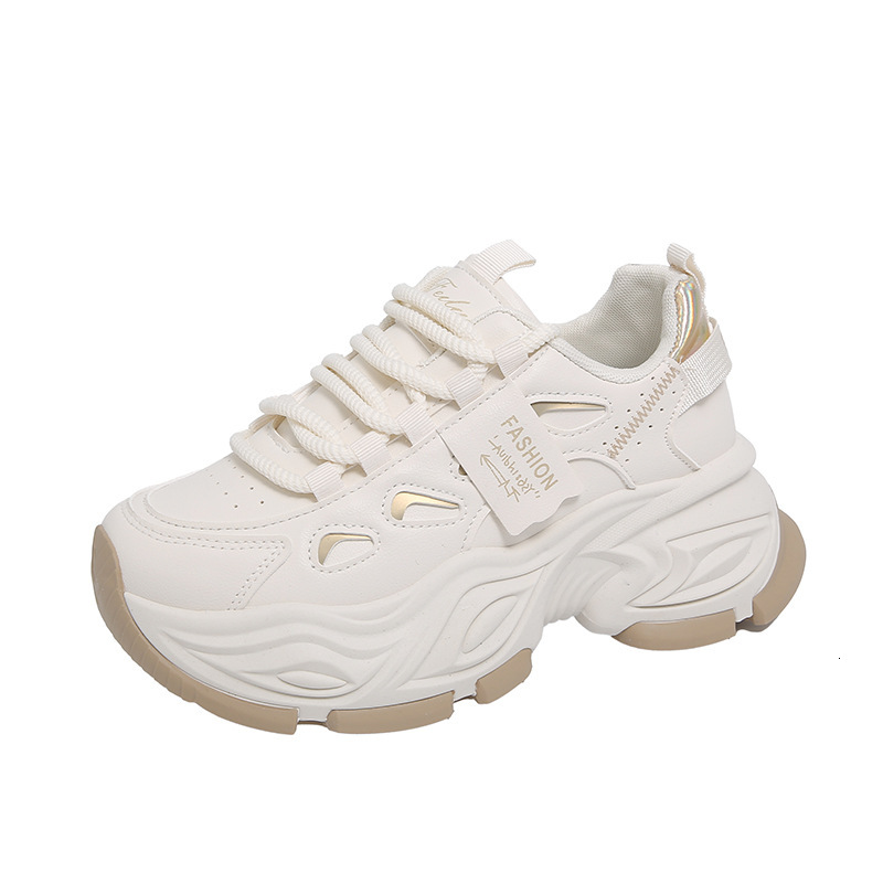 Ddmysports Ins Korean Style New Dad For Women Spring Student Sports Running Casual Shoes Thick Sole Height Increasing FB Outdoor Shoes