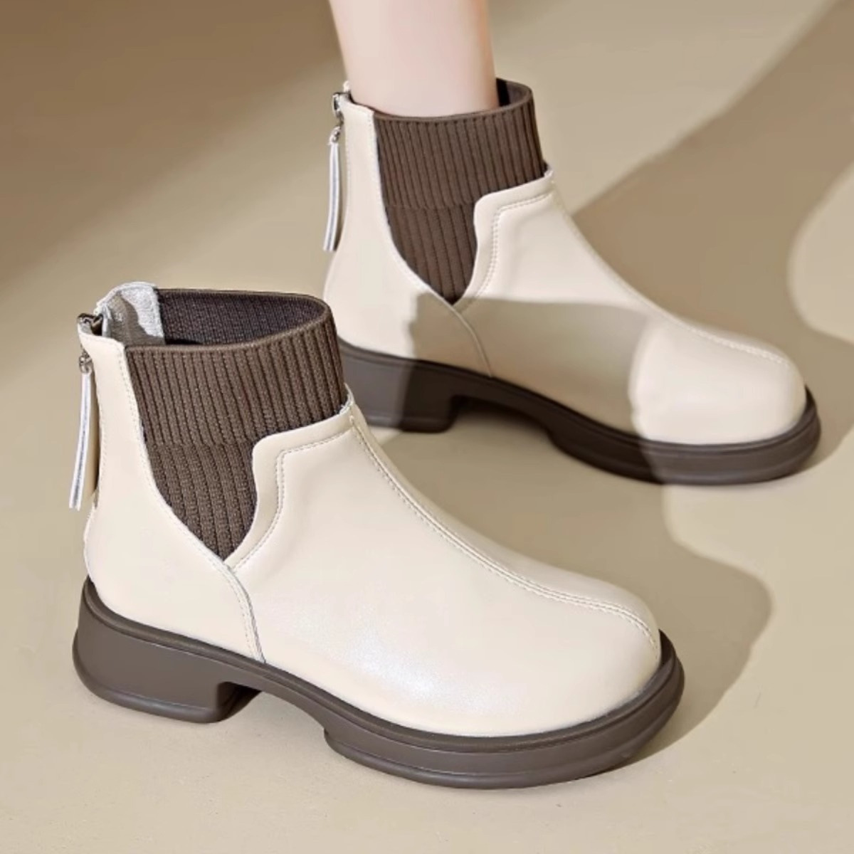 Ddmysports Platform Martin For Women New Trend Slim Spring Autumn Winter Short S Single Boots Outdoor Shoes