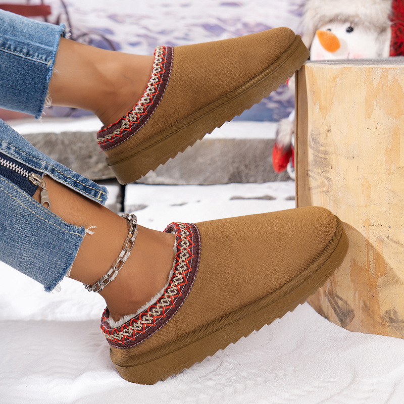 hot free shipping designer slippers for woman autumn and winter new style Indoor outdoor Snow boots wear warm casual grey brown Plush sandals