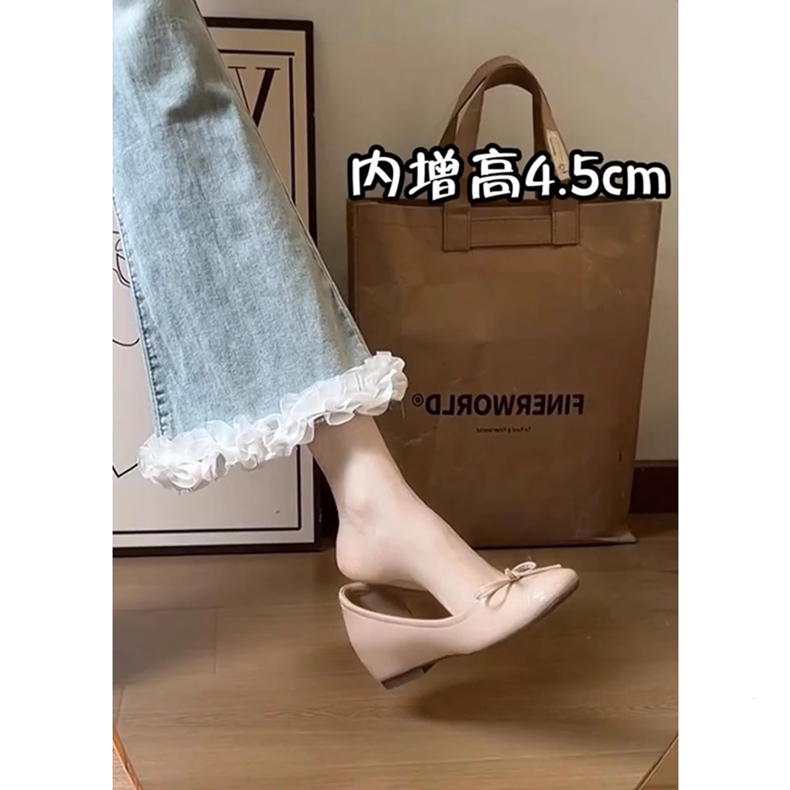 Ddmyoutdoor Nude Color Women S Single New Hidden Wedge Flat Loafers French Style Elegant Ballet Shoes Shallow Mouth Soft Sole Moccasins Outdoor Shoes