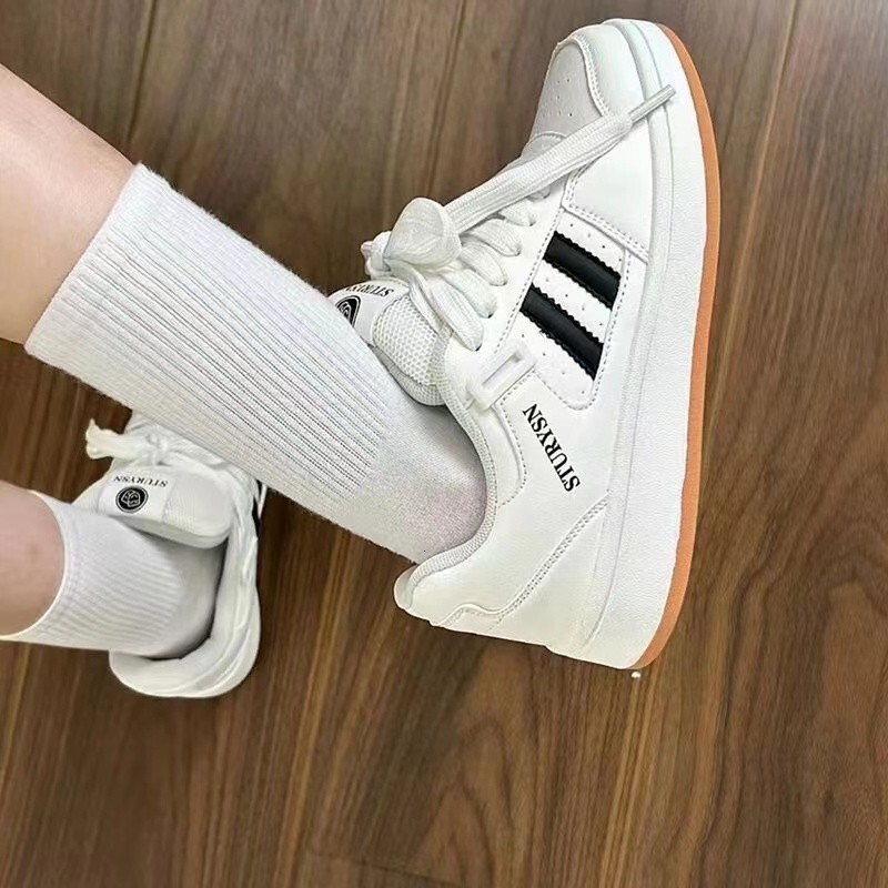 Ddmysports Platform Sneakers For Women Autumn New Super Popular High Value Student White Shoes Casual Versatile Loose Outdoor Shoes