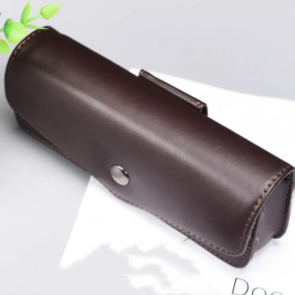 Wearable Cowhide Glasses Case Men Portable Leather Reading Glasses Storage Box Phone Bags and Tool Carrying Cases estuche gafas 250610