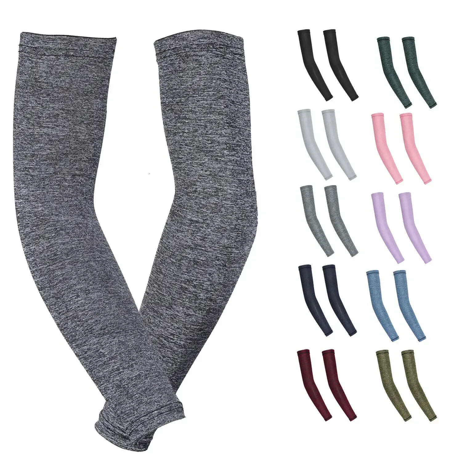 Sun Block Cooling Long Arm Sleeves Sun UV Protection Sun Sleeves Cool Men Women Arm Sleeve Bike Sport Protective Arm Cover 250610