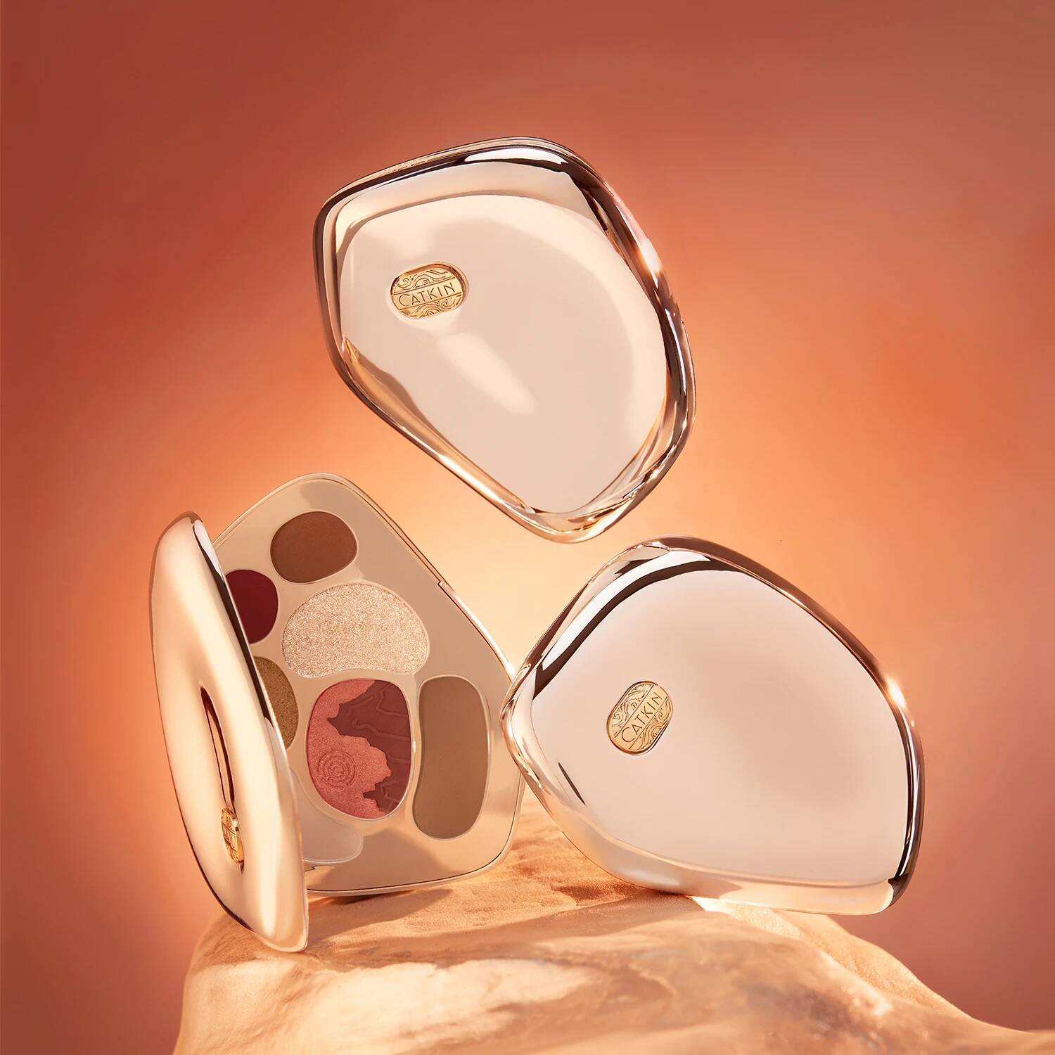 CATKIN Eyeshadow Blush Full Matte Shimmer Glitter High Pigmented Face Highlighter Shading Powder