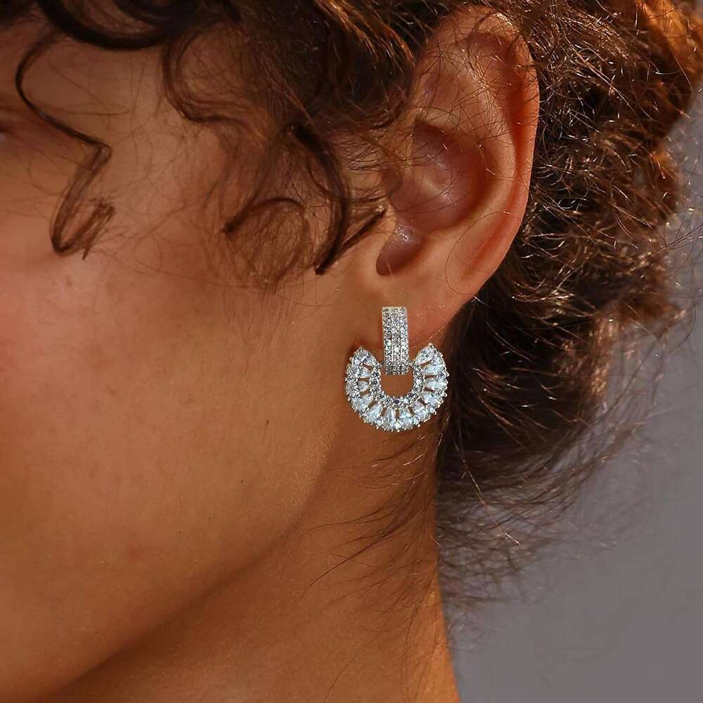 stal Knot Women, Gold Geometric Drop Dangle Earrings for Prom Wedding Bridesmaid Jewelry Gift