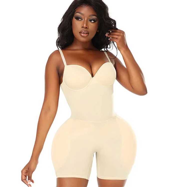 Shapewear Bodysuit with Padded Hip Enhancer Bra Cushion Butt Lifter Sexy Back Body Shaper Women Jumpsuits Fajas Colombianas Girdles XJ250614