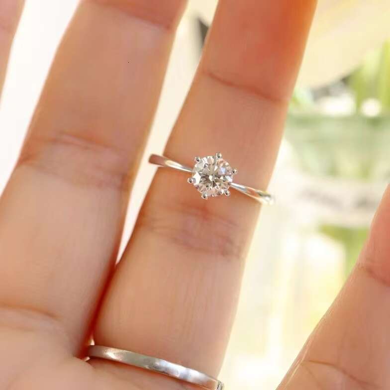 Telula Lab-Grown Diamond Solid Gold 14K E Color Lab Grown Diamond Engagement Ring 1CT VVS IGI Womens Synthetic Rings