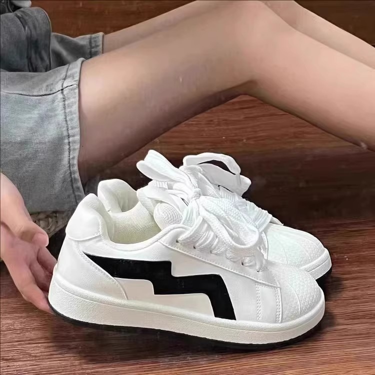 Ddmysports Pink Shell Toe Bread Shoes For Women Ins Style Spring And Autumn Versatile Student Casual Sports Sneakers Outdoor Shoes