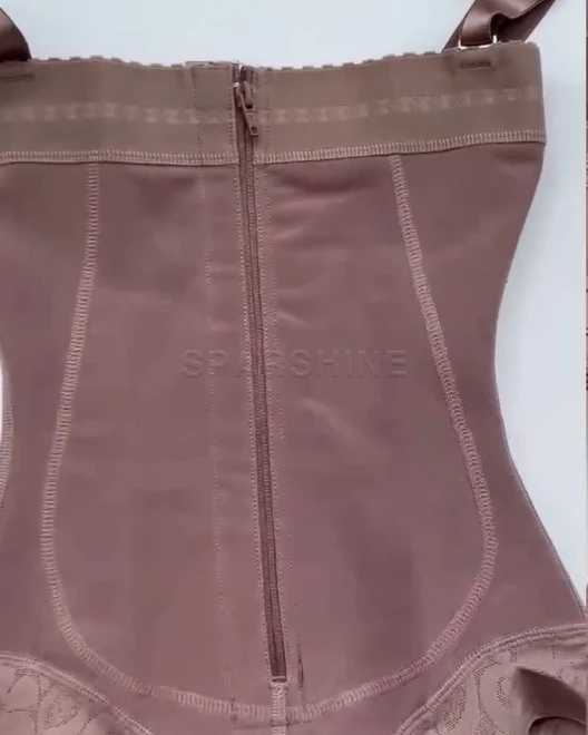 Fajas Colombianas Abdominal Control Slimming Body Shaper Bodysuit With Zipper Butt Lifter Flat Belly Waist Training Shapewear XJ250614