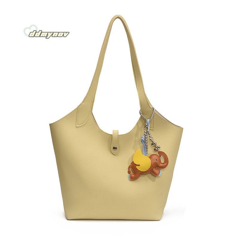 Large Capacity for Women 2025 Summer New Handheld Tote High-end Simple Versatile Commuter Shoulder Bag ddmynov