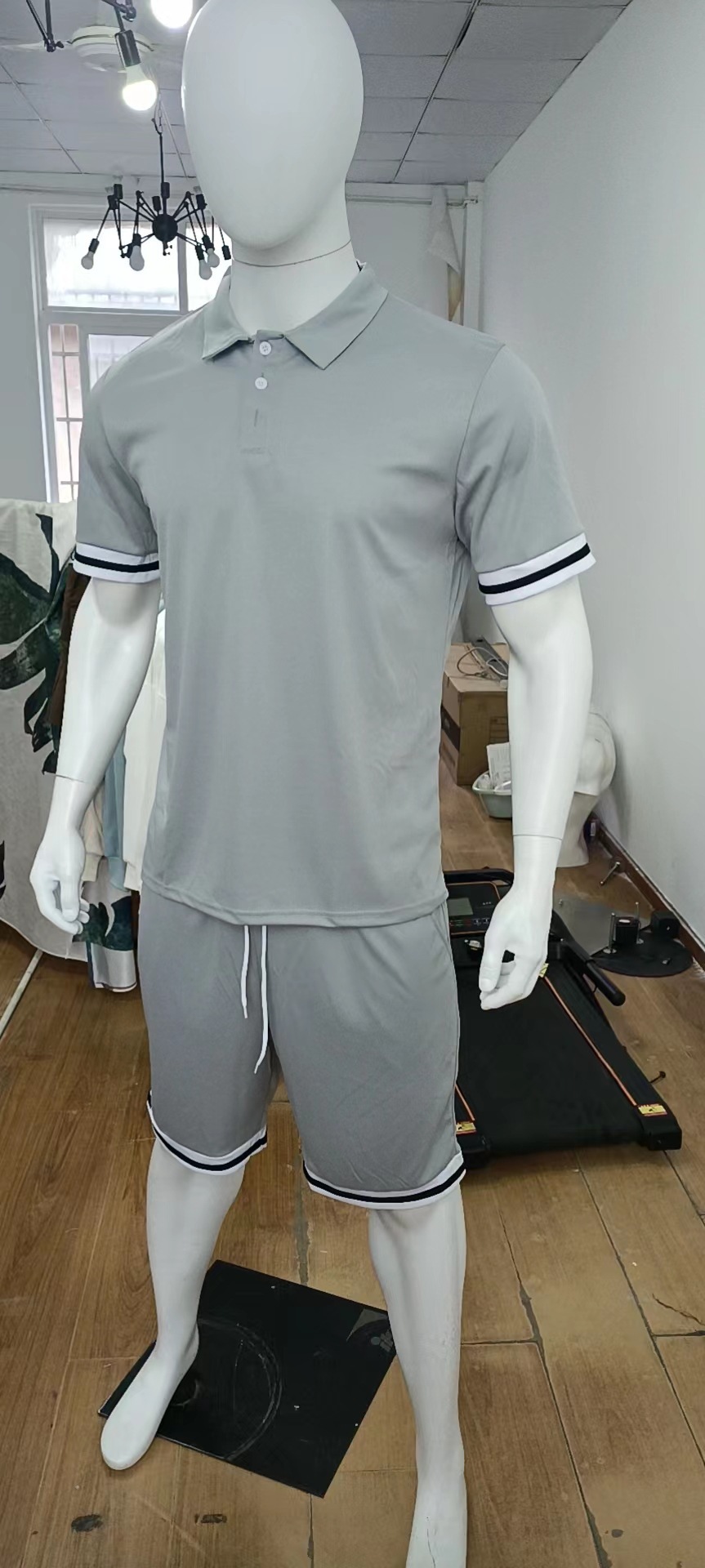 Sportswear Set Summer 2025 Men's short-sleeved Polo shirt and short-sleeved shorts, a sporty and casual two-piece set European code: S-3XL