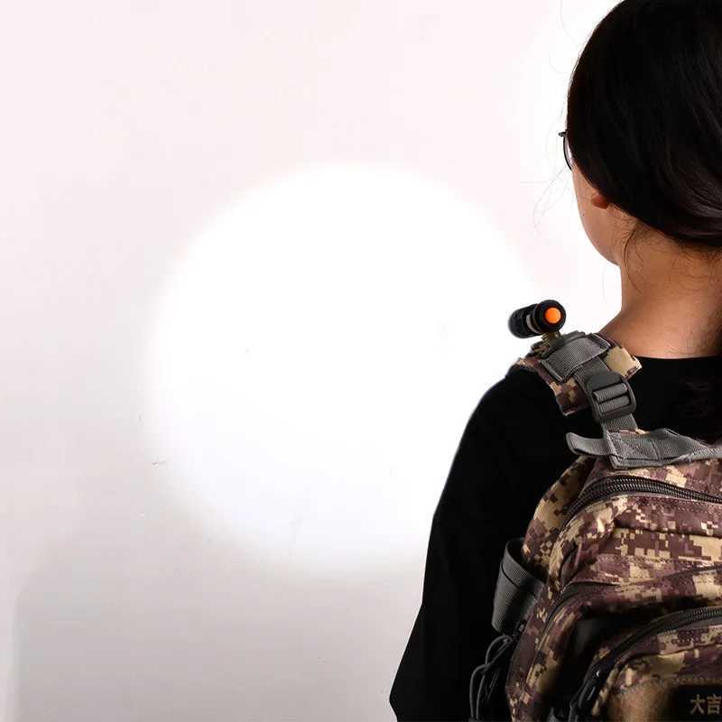 WADSN Tactical Backpack Vest Molle System Shoulder Flashlight Outdoor Lighting High Brightness Flash Rotatable Mountaineering XJ250613
