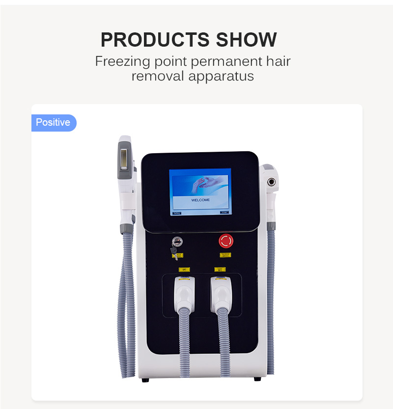 3 IN 1 OPT IPL Picosecond Laser Hair Removal Machine Portable Remove Tattoo Freezing Point Cooling System Professional Beauty