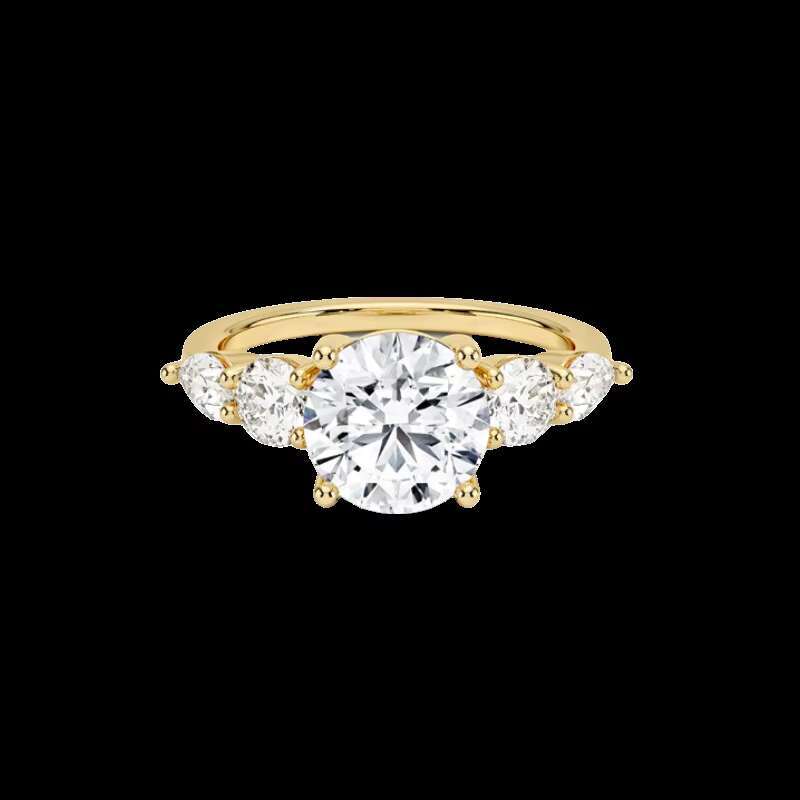 Egg Cut 14K 18K 10K Gold Ring Wedding Diamond Jewelry Rings Women Lab Grown Diamond Jewelry