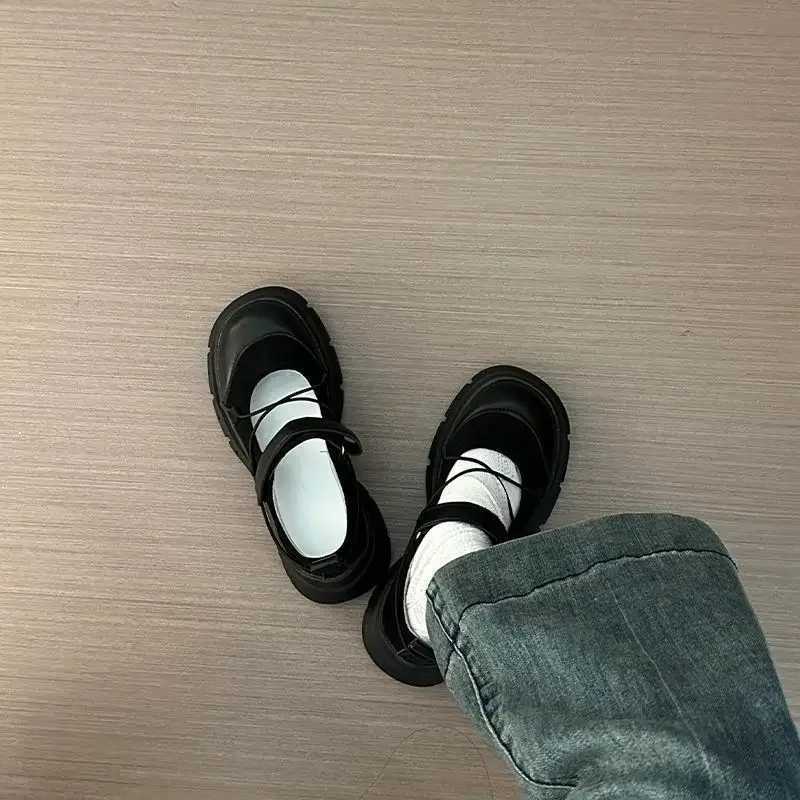 Reliable Comfortable Zhao Zhaoyi Thick Bottom Mary Jane Small Leather Shoes Womens 2024 Spring Summer New Style Loafers XJ250614