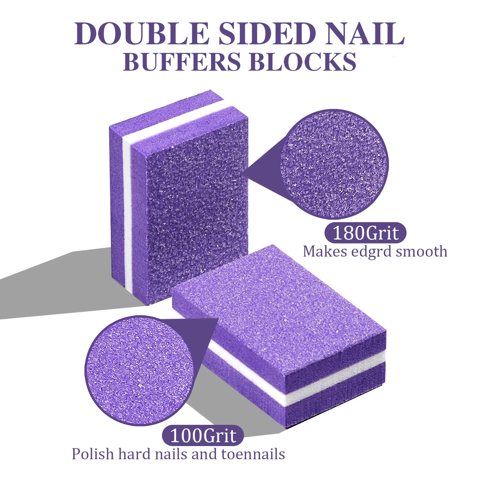 50pcs Double Sided Mini Nail File Block Sanding Polishing Nail Care Tools Nail Care Filesanding Polishing Nail File 250605