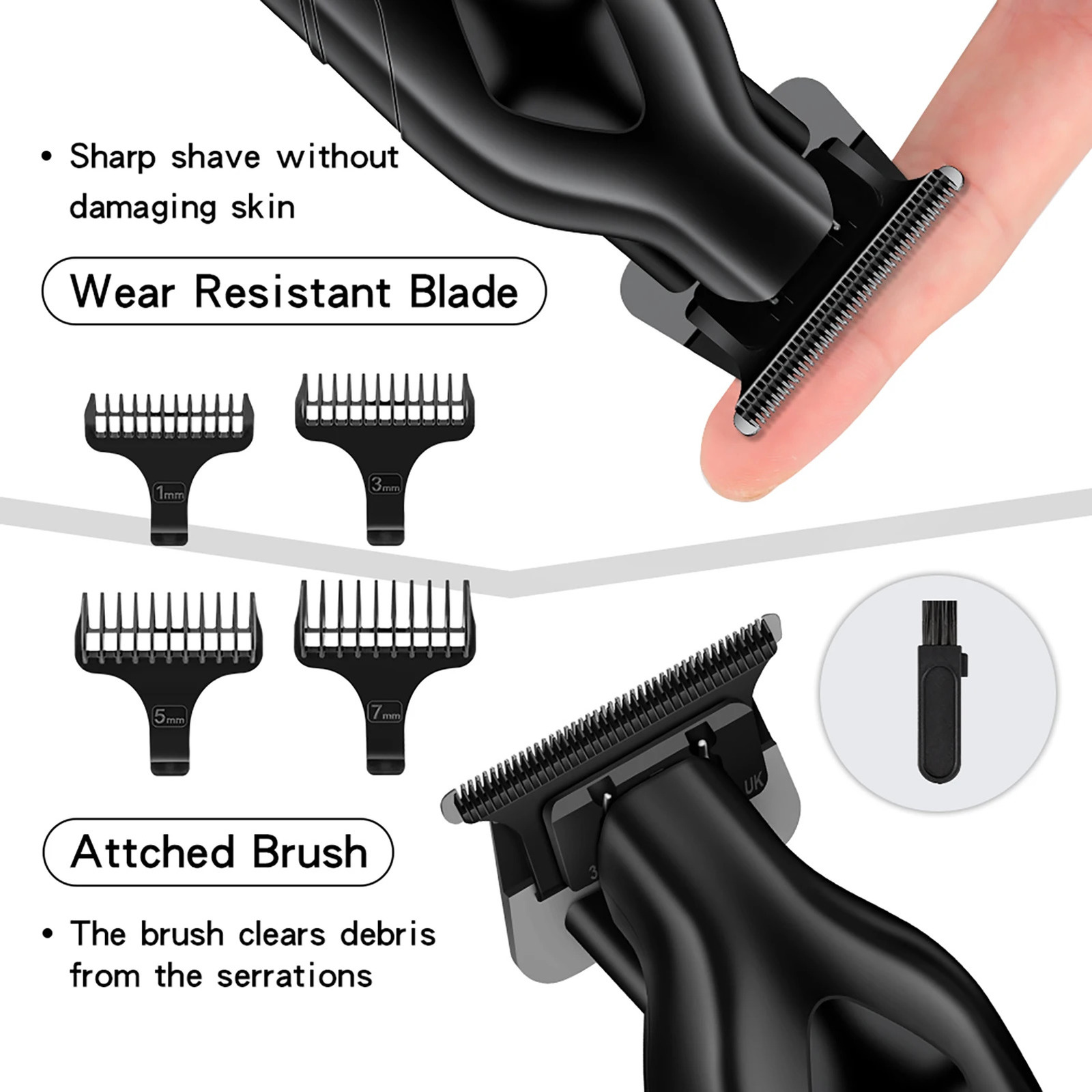 Hiena Pro Hair Clippers Professional Barber Hair Cutting Machine Electric Trimmer Beard Shaving hair cut Trimming Clippers 250612