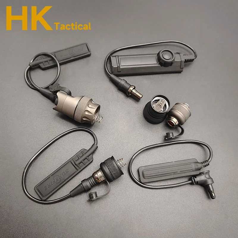 Tactical M300 M600 Flashlight Remote Pressure Switch Dual Function Control Plug Hunting Scout Light Switch AccessoryXJ250613